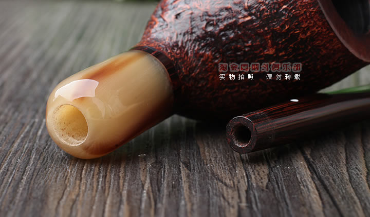 英国Dunhill CUMBERLAND登喜路石楠木烟斗 坎伯兰 牛角圈4103-6