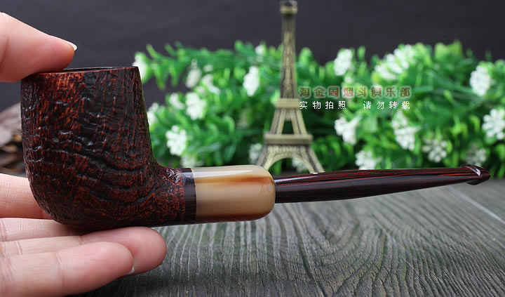 英国Dunhill CUMBERLAND登喜路石楠木烟斗 坎伯兰 牛角圈4103-8