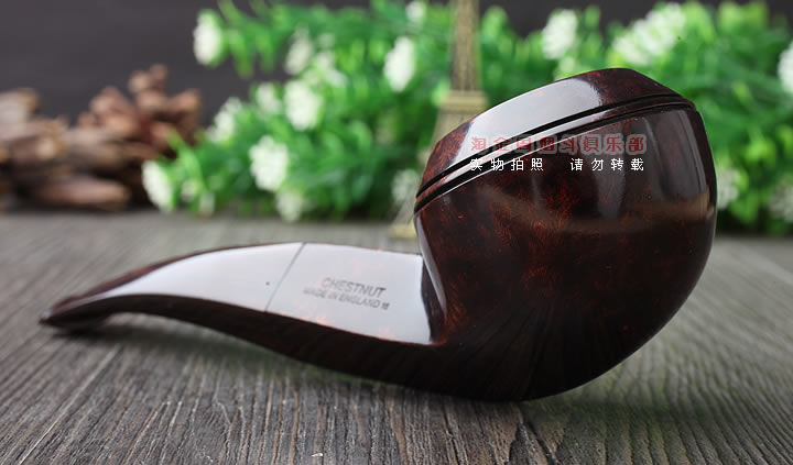 英国登喜路Dunhill CHESTNUT石楠木烟斗 粟色光面4108-2