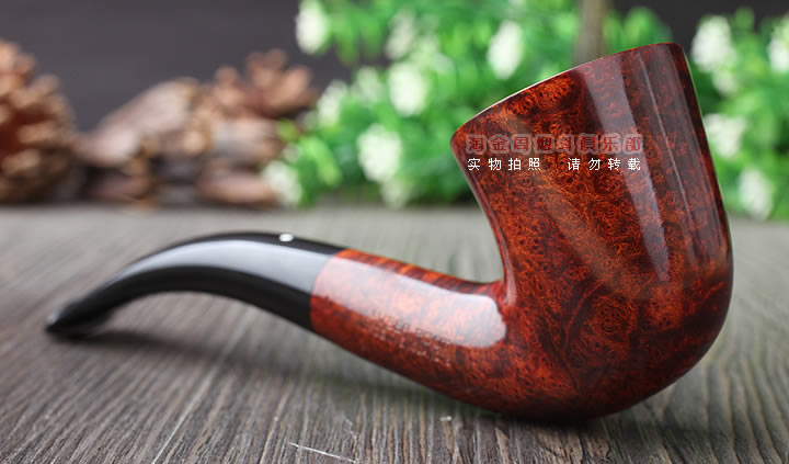 淘金周 英国Dunhill AMBER ROOT登喜路石楠木烟斗 琥珀根4114-2