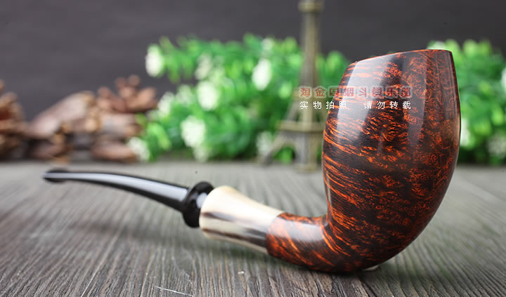 丹麦大师艾尔唐Tom Eltang石楠木手工烟斗 六件套装 牛角光面斗-2