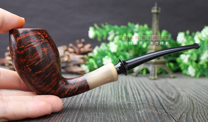 丹麦大师艾尔唐Tom Eltang石楠木手工烟斗 六件套装 牛角光面斗-9