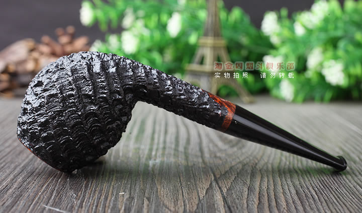丹麦大师艾尔唐Tom Eltang石楠木手工烟斗 喷砂直斗02-4
