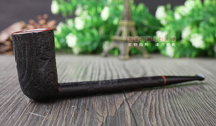 丹麦大师艾尔唐Tom Eltang石楠木手工烟斗 超细喷砂直斗-1