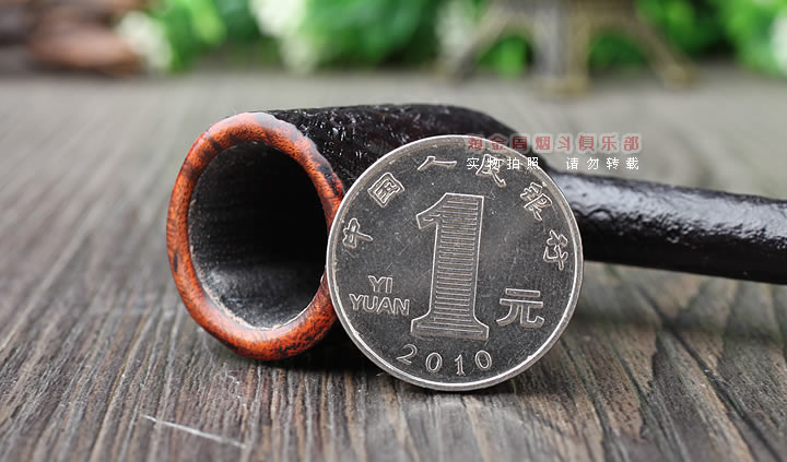 丹麦大师艾尔唐Tom Eltang石楠木手工烟斗 超细喷砂直斗-5