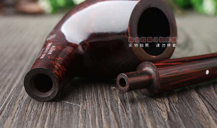 淘金周 英国Dunhill登喜路石楠木烟斗 5件套阅读斗 4号斗栗色光面-5