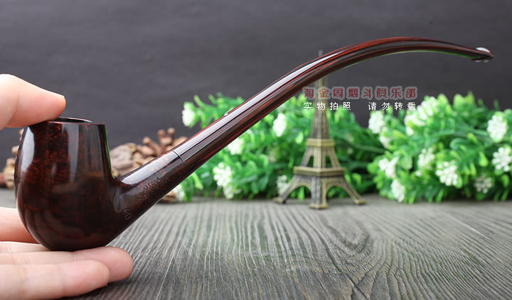 淘金周 英国Dunhill登喜路石楠木烟斗 5件套阅读斗 4号斗栗色光面-8