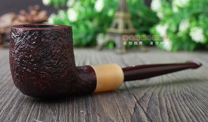 英国Dunhill CUMBERLAND登喜路石楠木烟斗 坎伯兰 牛角圈4106-1