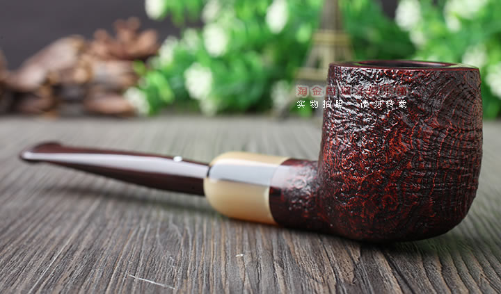 英国Dunhill CUMBERLAND登喜路石楠木烟斗 坎伯兰 牛角圈4106-2