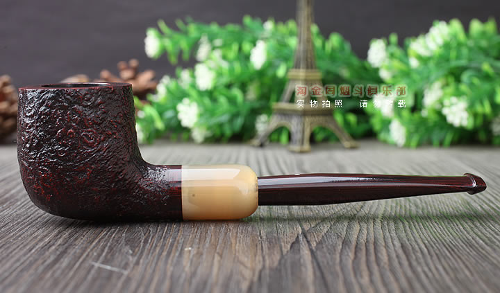 英国Dunhill CUMBERLAND登喜路石楠木烟斗 坎伯兰 牛角圈4106-3