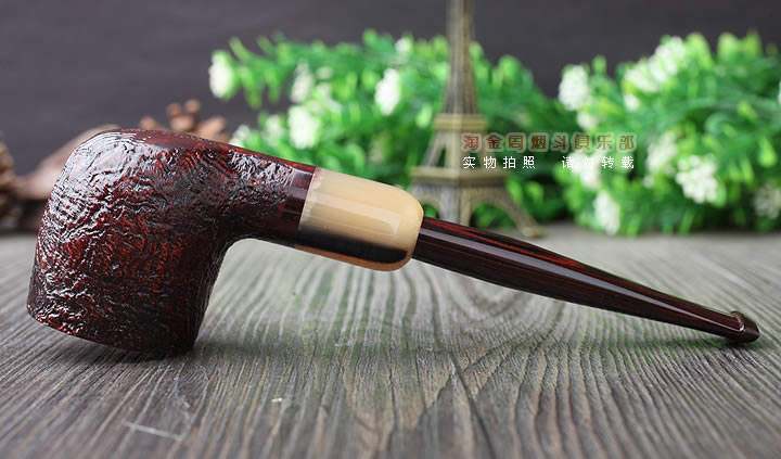 英国Dunhill CUMBERLAND登喜路石楠木烟斗 坎伯兰 牛角圈4106-4