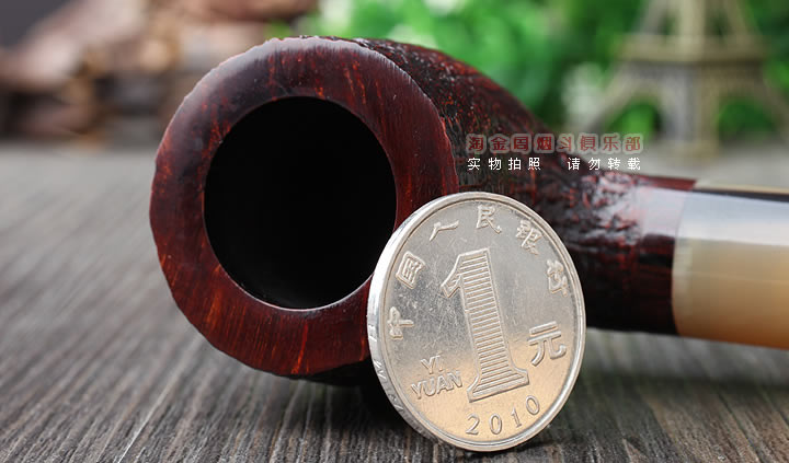 英国Dunhill CUMBERLAND登喜路石楠木烟斗 坎伯兰 牛角圈4106-5