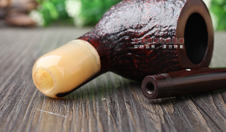 英国Dunhill CUMBERLAND登喜路石楠木烟斗 坎伯兰 牛角圈4106-6