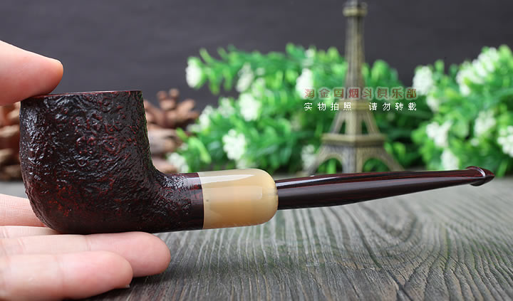 英国Dunhill CUMBERLAND登喜路石楠木烟斗 坎伯兰 牛角圈4106-9