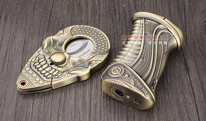 季风雪茄配件 雪茄剪打火机套装JF-TZ005B-1