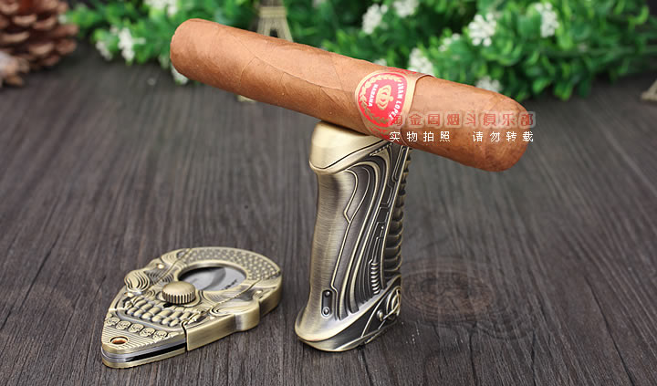 季风雪茄配件 雪茄剪打火机套装JF-TZ005B-4