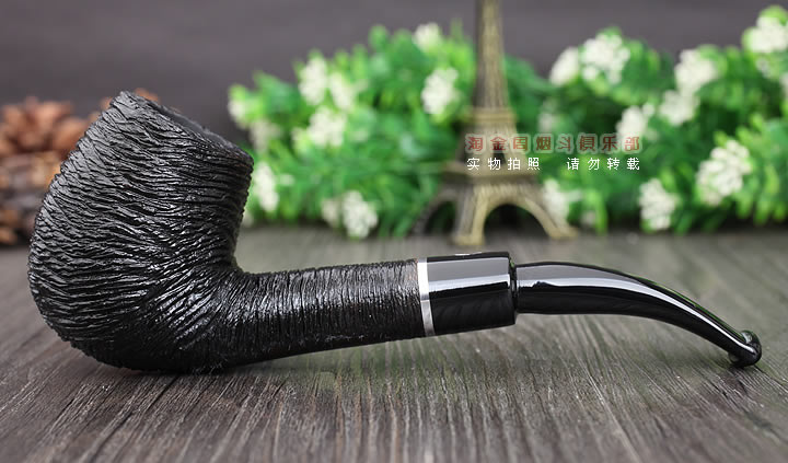 意大利沙芬SAVINELLI石楠木烟斗 5件套装OTELLO 乡村喷砂黑色670-3