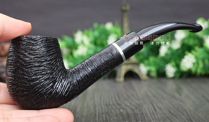 意大利沙芬SAVINELLI石楠木烟斗 5件套装OTELLO 乡村喷砂黑色670-8