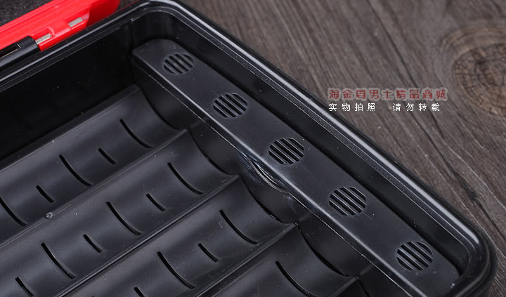 雪便携茄保湿盒 季风塑料10支红色 户外密封防水雪茄盒含打孔器-5