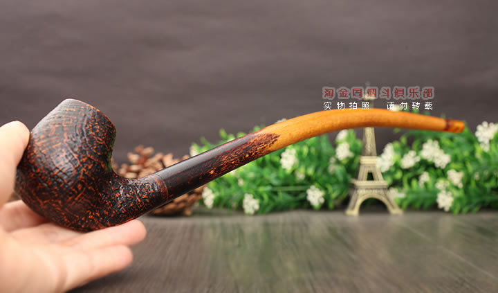 进口德国华云 Auenland魔戒 阅读斗石楠木烟斗特惠6件套modon麻面-8