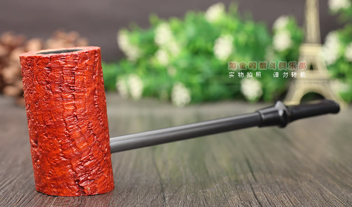 丹麦大师艾尔唐Tom Eltang石楠木手工烟斗 5件套锤子斗 浅棕喷砂-1