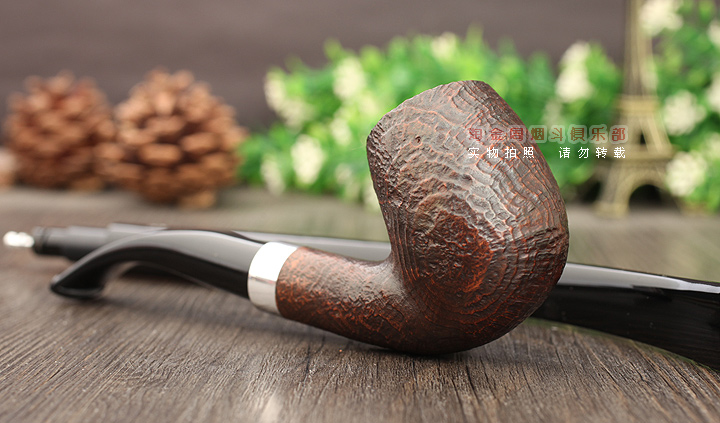 淘金周 法国CHACOM CC石楠木烟斗 5件套装IDEAL阅读斗双嘴 麻面42-2