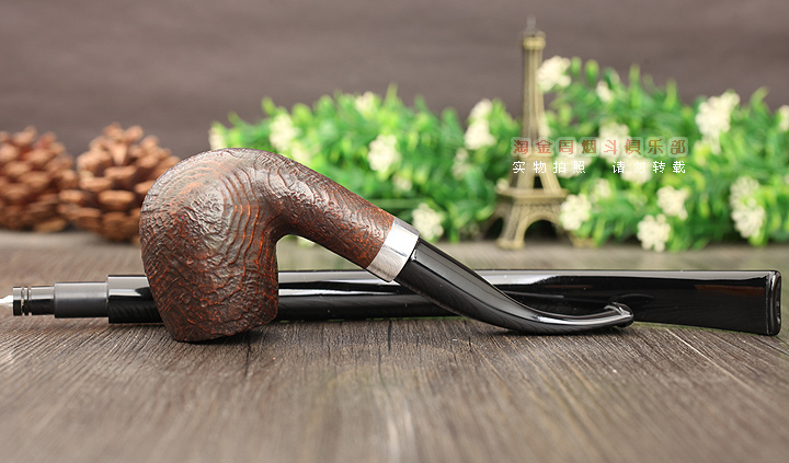 淘金周 法国CHACOM CC石楠木烟斗 5件套装IDEAL阅读斗双嘴 麻面42-4