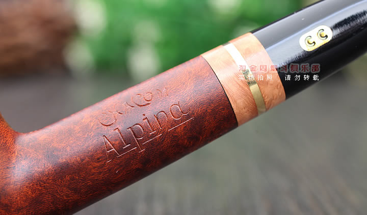 进口烟具 法国CHACOM CC石楠木烟斗 五件套装ALPINA 棕红哑光110-7