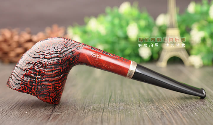 淘金周 意大利大师Caminetto白胡子石楠木手工烟斗 5件套装AC06-4
