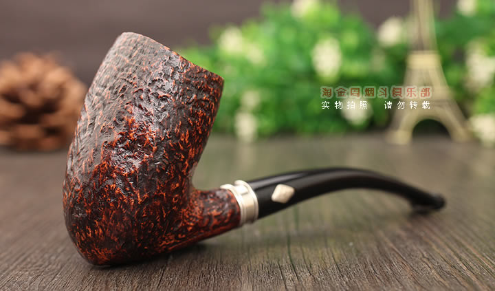 意大利芭比brebbia石楠木烟斗 五件套棕色麻面56-1